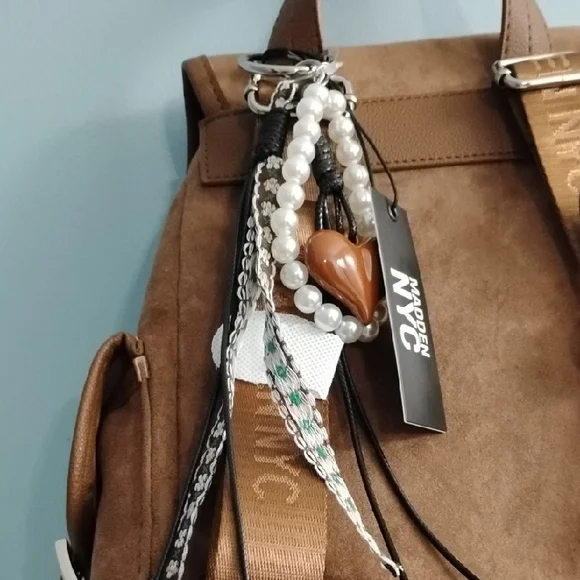 NWT Steve Madden Suede Backpack in Chestnut Brown 😍 - Picture 4 of 5